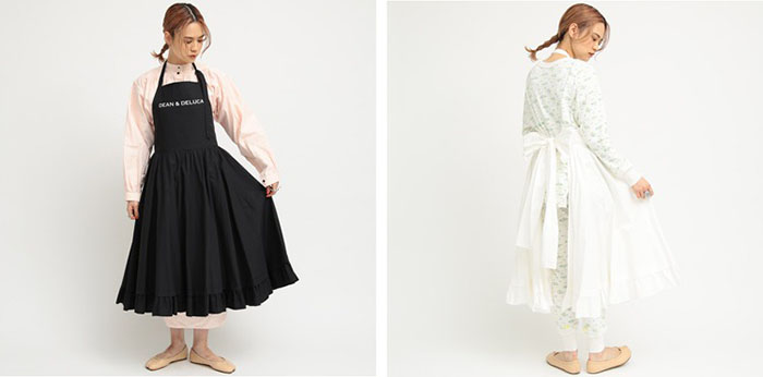 DEAN & DELUCA × BEAMS COUTURE皺褶荷葉邊圍裙